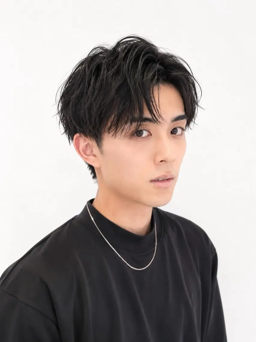 ショート メンズカット／カラー モデル¥1000〜のヘアスタイル