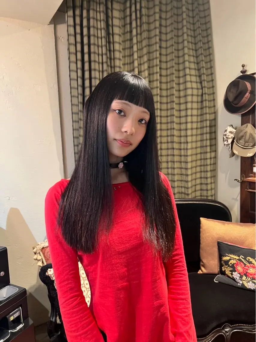 ロング ヘアカラー トリートメント なじませエクステ🍒 Haruka💝のヘアスタイル