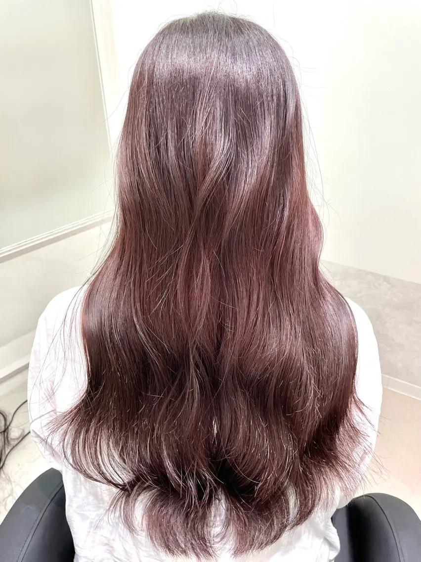 ロング カット ヘアカラー トリートメント ヘッドスパ ウサミ/髪質改善 酸性ストレート🌈のヘアスタイル