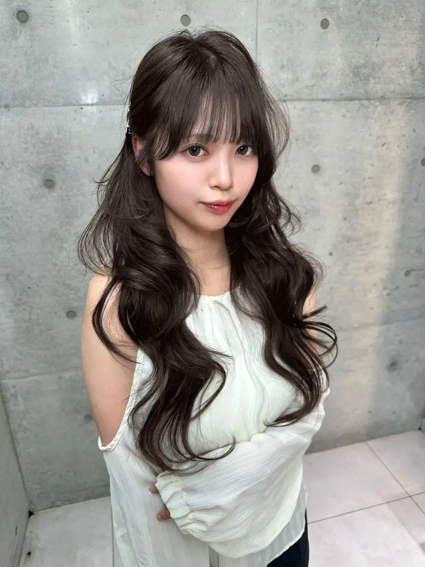 ロング カラー カット ヘアカラー トリートメント 《髪質改善✖️オリー ブ🧸》小嶋拓也のヘアスタイル