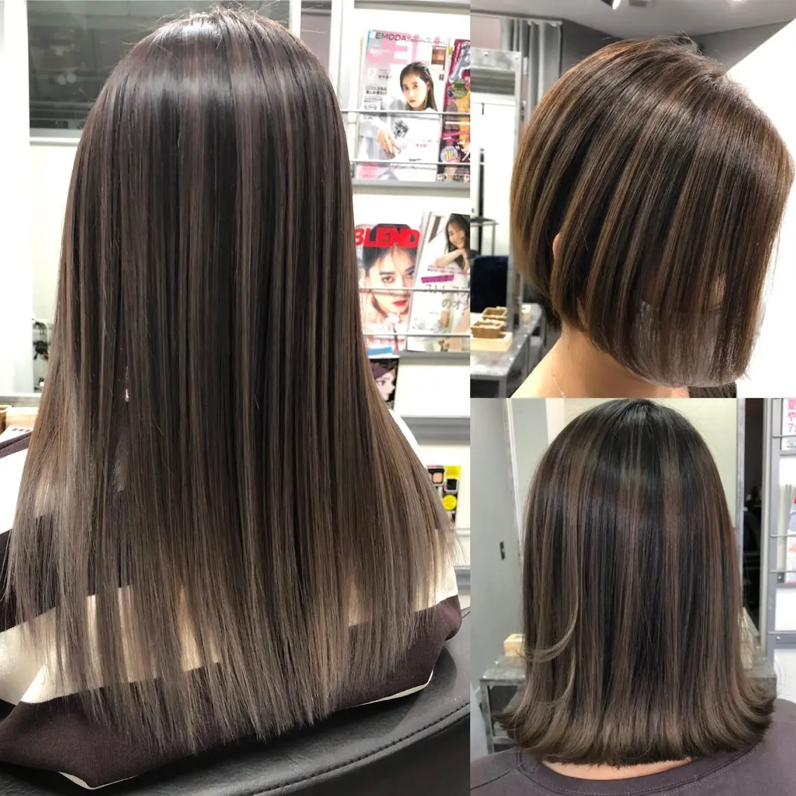 ミディアム カラー ヘアカラー トリートメント 大塚 貴之のヘアスタイル