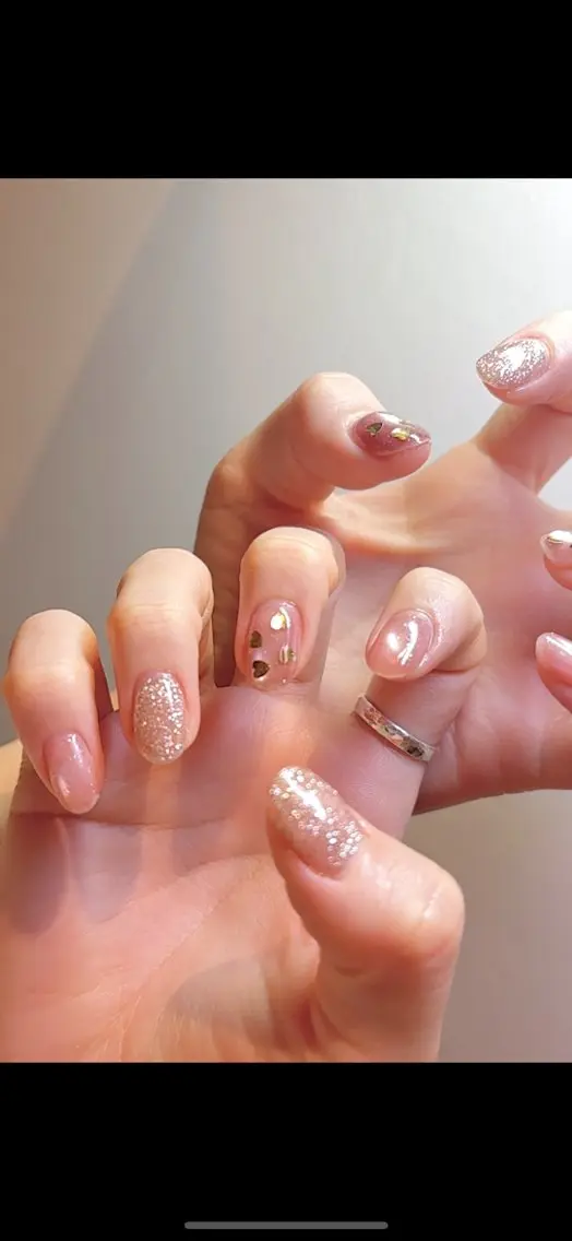 ネイル ハート マグネットネイル モンタナ nailのネイルデザイン
