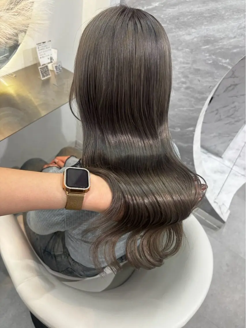 ロング ロング 庄司蒼麻 艶カラー/モデル募集のヘアスタイル