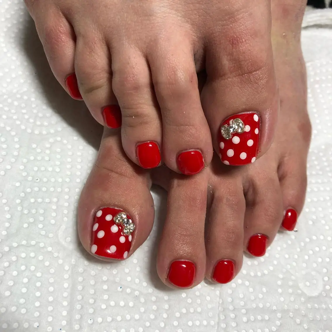 ショート ネイル フットネイル 《LB》ラブリエ Nail&eyeのマツエク・マツパデザイン