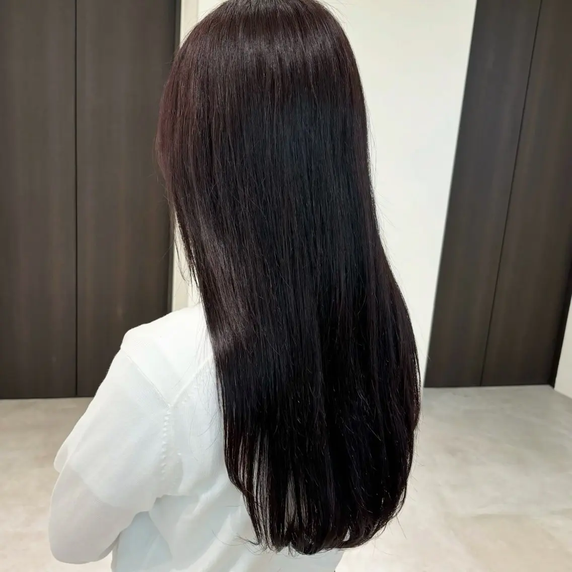 セミロング カット ヘアカラー トリートメント 結べるレイヤーカット /カラー/あさかのヘアスタイル