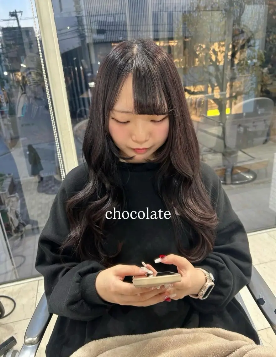 ロング ヘアカラー ありむらもえ/ 透明感カラーのヘアスタイル
