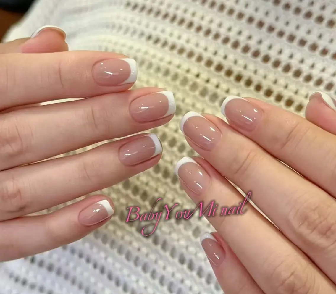 ネイル オーロラネイル チークネイル 成人式 フットネイル フレンチネイル ハンドネイル BabyYouMi nailのネイルデザイン
