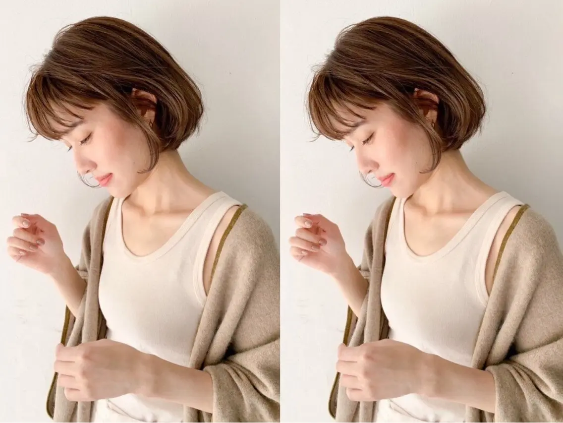 ショート カラー ヘアカラー トリートメント 寳門 秀真のヘアスタイル