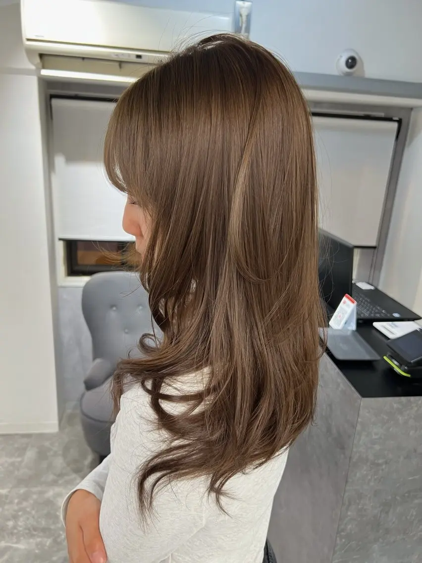 ロング カラー 透明感カラー ヘアカラー 透明感/レイヤー 🇰🇷tomonaのヘアスタイル