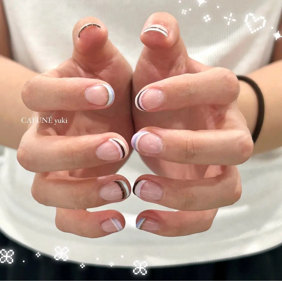 ネイル ハンドネイル 🎼CAFUNÉ_ TOKYO.•*¨のネイルデザイン