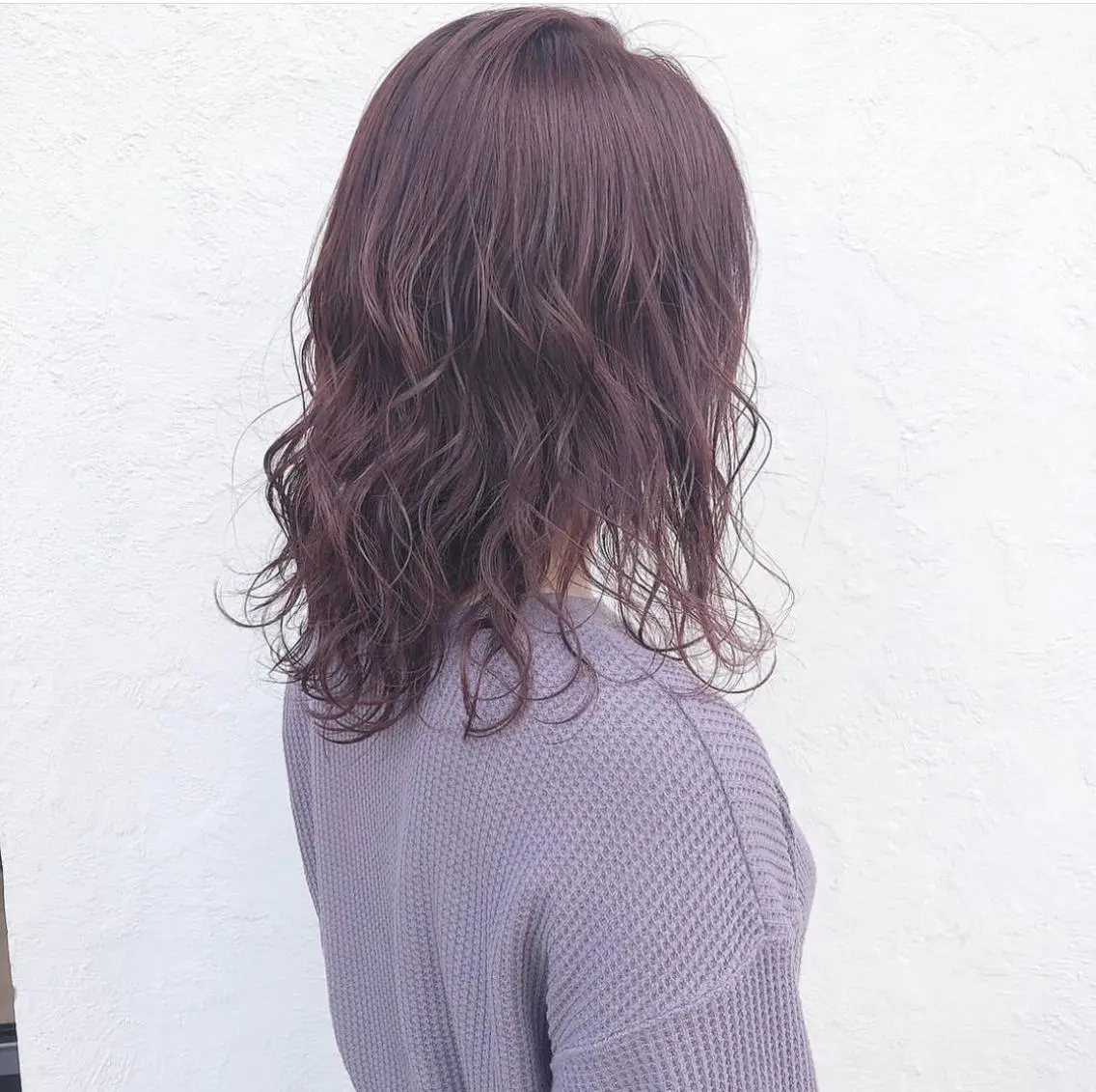 セミロング カラー バイオレットカラー ケアに特化したサロン shinzaのヘアスタイル