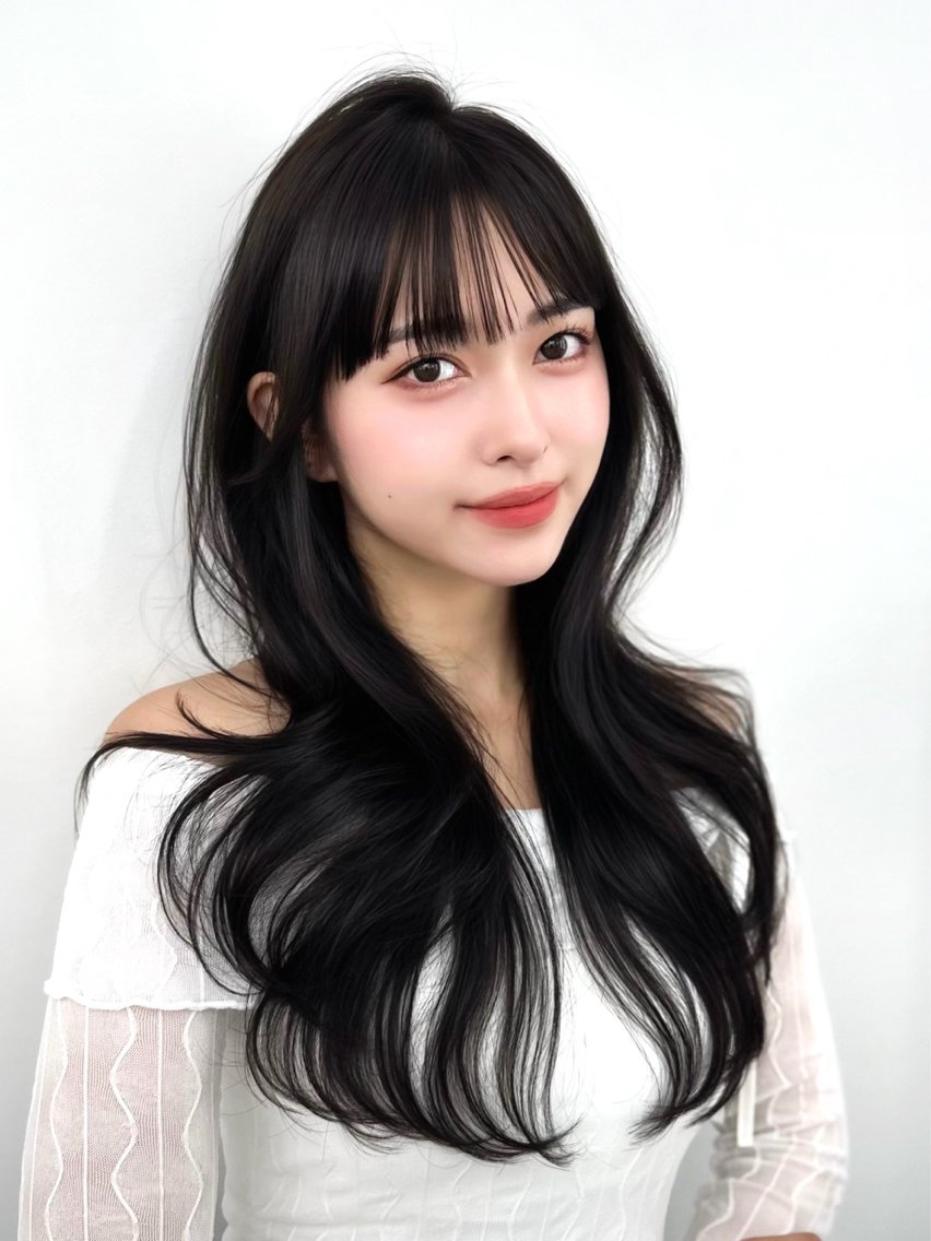 セミロング カット ヘアカラー トリートメント ヘッドスパ ヘアセット 前髪顔まわりカット 🌈中村海聖のヘアスタイル