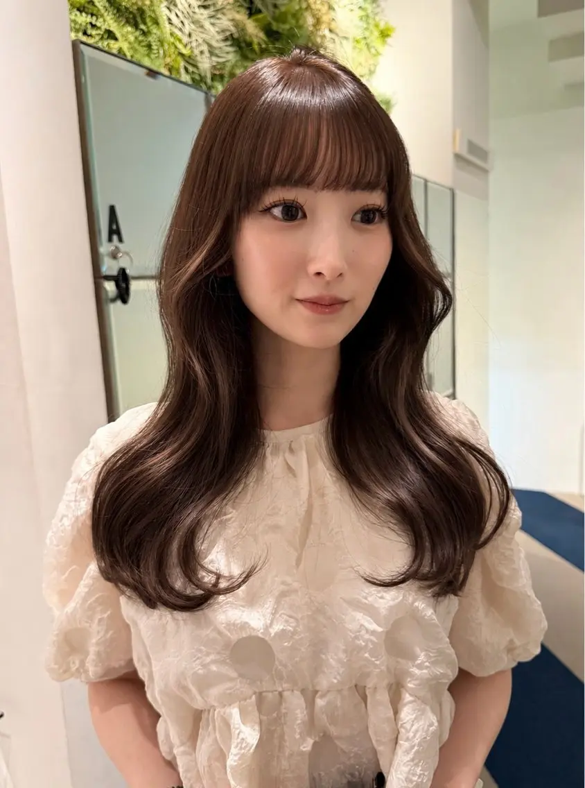ロング カラー ヘアアレンジ yui/名古屋浄心/ 透明感カラーのヘアスタイル