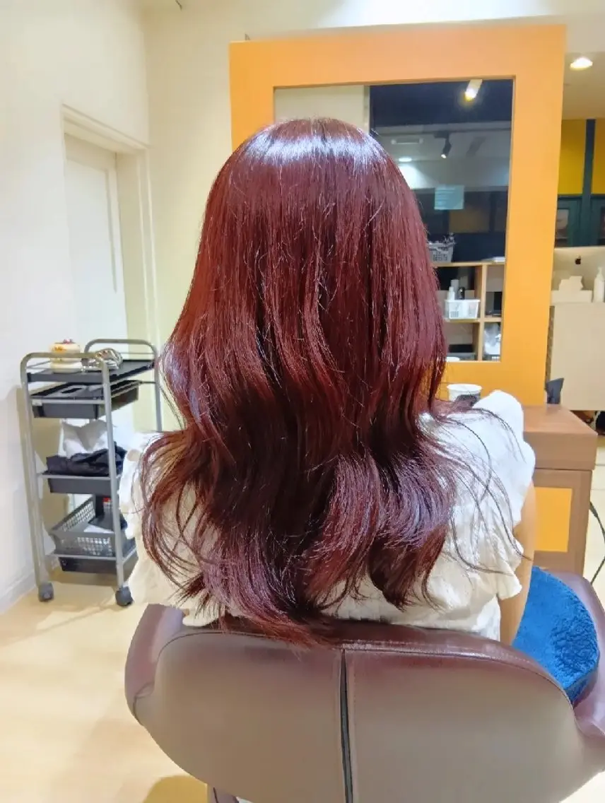 ロング カラー ブラウンカラー ピンクカラー ピンクブラウン ロング トリートメント カット ヘアカラー トリートメント 小林暢🌟Orque 髪質改善サロン🌙のヘアスタイル
