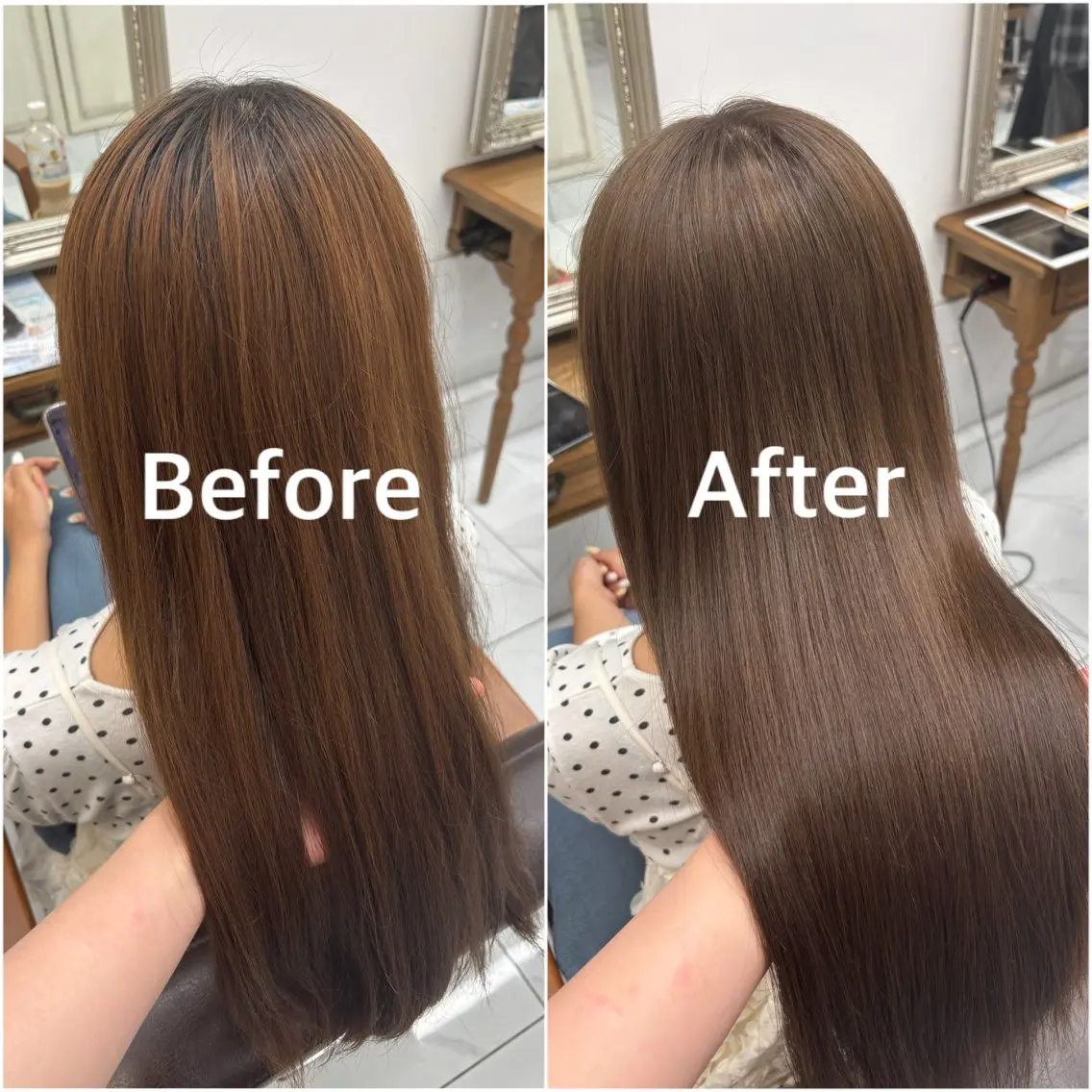 ロング ヘアカラー トリートメント 髪質改善カラー✨ るな🕊🫧のヘアスタイル