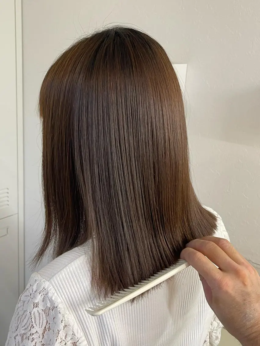 カット無料(練習モデル)✂️+縮毛矯正🧝♀️の写真