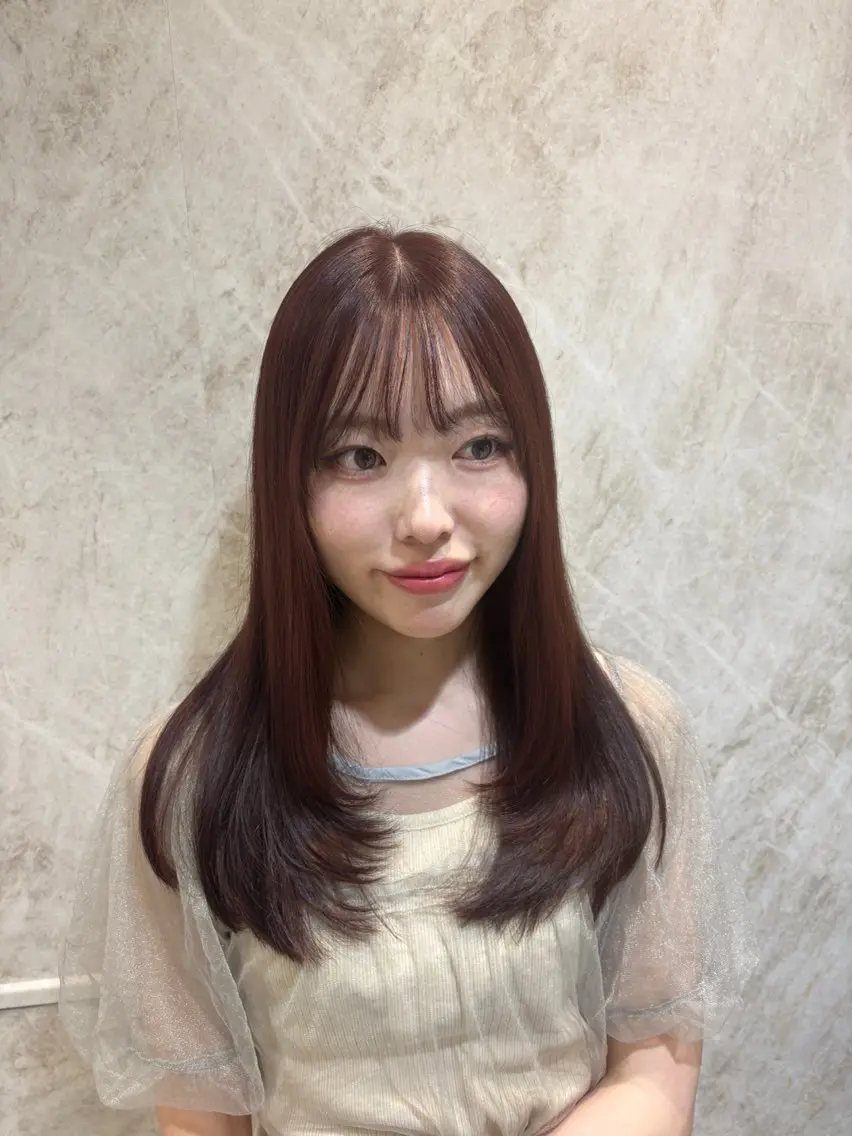 セミロング 顔周りレイヤーカット /髪質改善/ゆう🤍のヘアスタイル