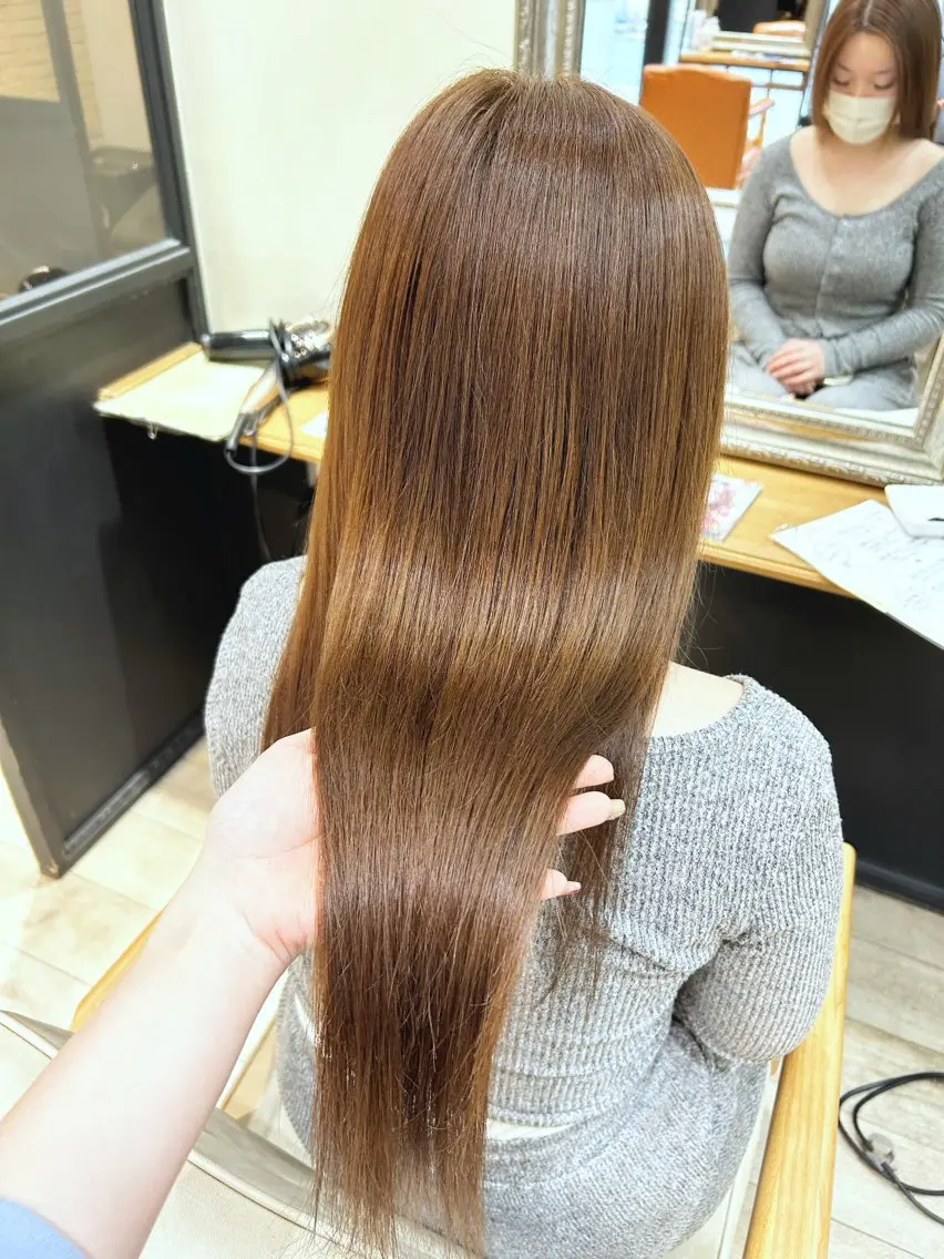 ロング カラー ヘアカラー 松尾 遥花のヘアスタイル