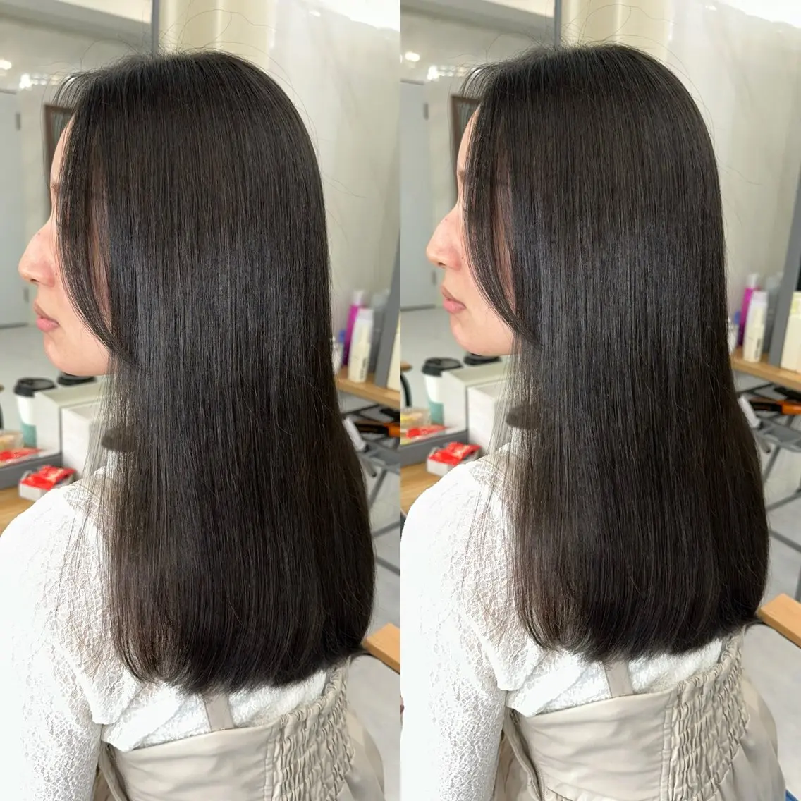 ロング カラー 髪質改善🩵縮毛矯正 代々木/木下のヘアスタイル