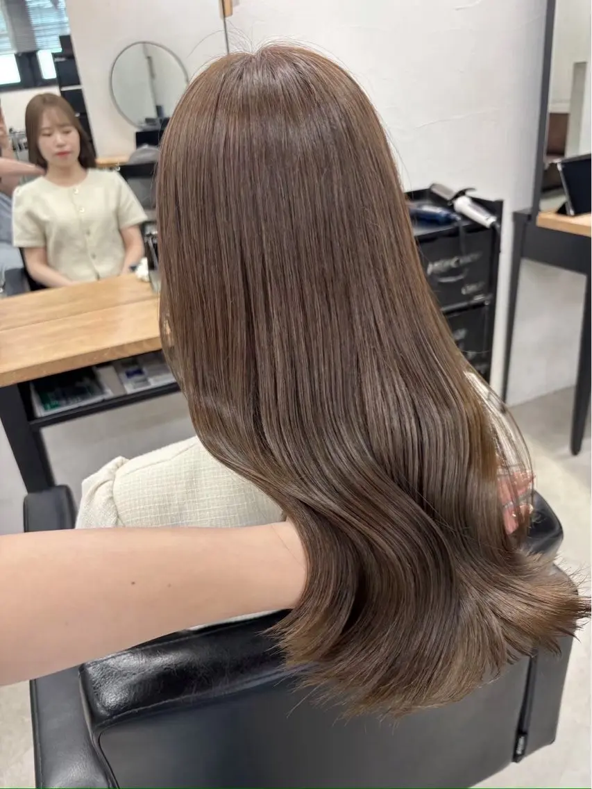 ブリーチなしWカラー🤎の写真
