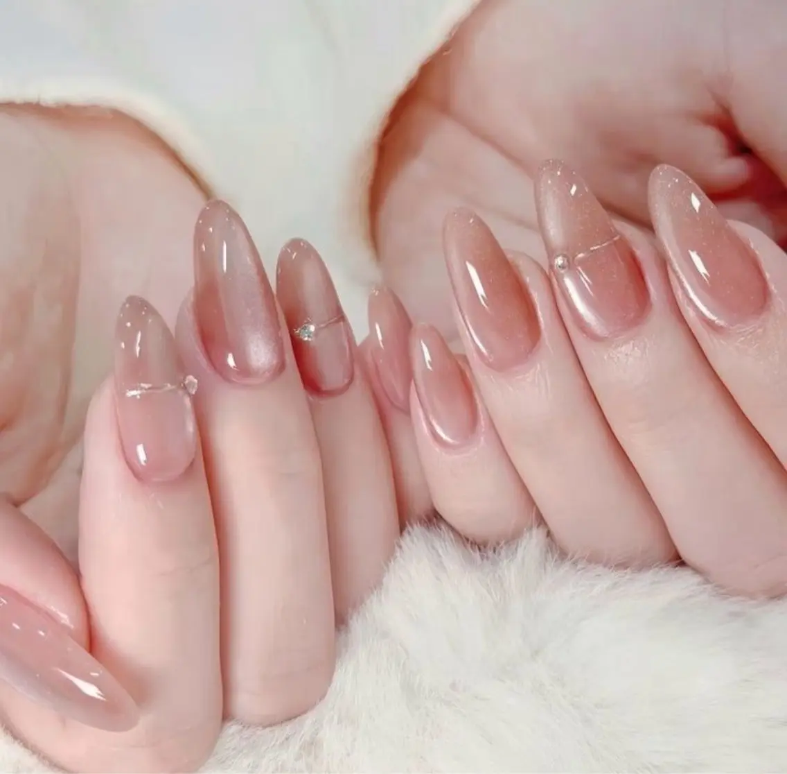 ネイル ハンドネイル H3 Nail Tsuki🦋💙のネイルデザイン