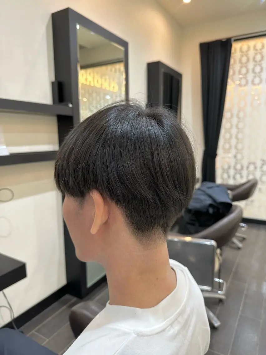 メンズ ナチュラルヘア 神田一瑳のヘアスタイル
