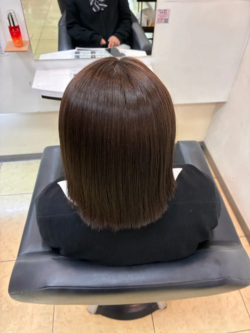 ミディアム 縮毛矯正 💫渡部 永唯💫のヘアスタイル