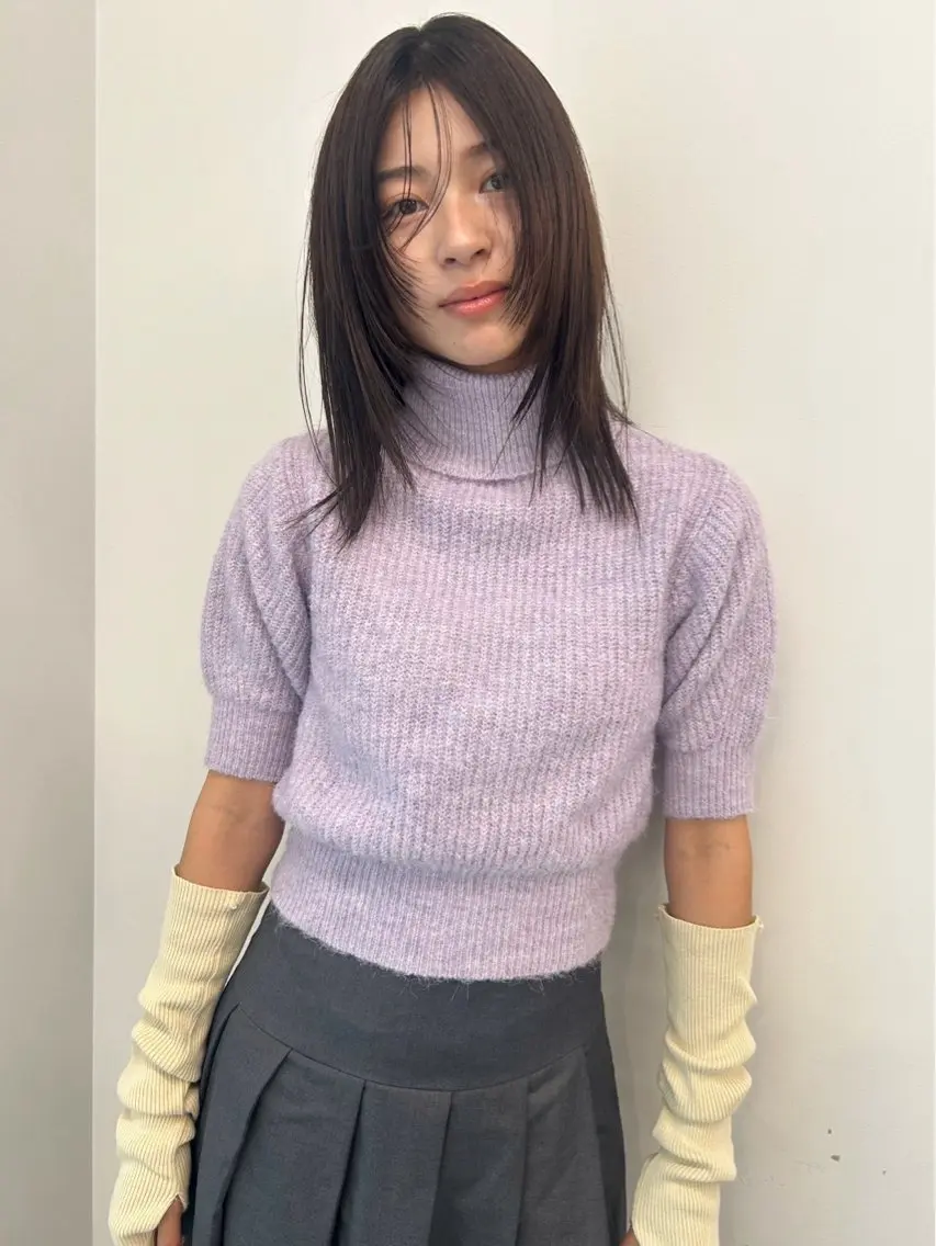 ミディアム ミディアムレイヤー レイヤーカット 無料カットモデル募集 / 涼 乃のヘアスタイル