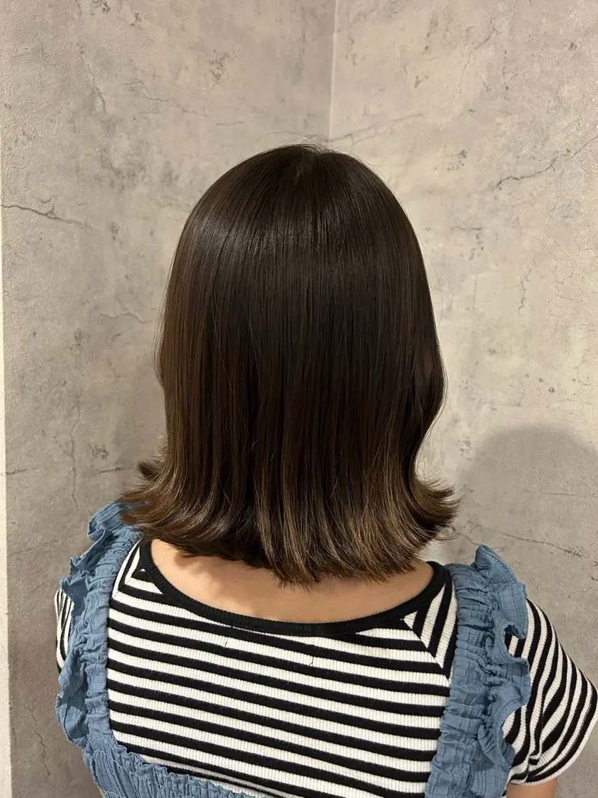 ミディアム ボブ 外ハネヘア カット トリートメント ヘッドスパ パーソナルカラー 診断🍀マリンのヘアスタイル