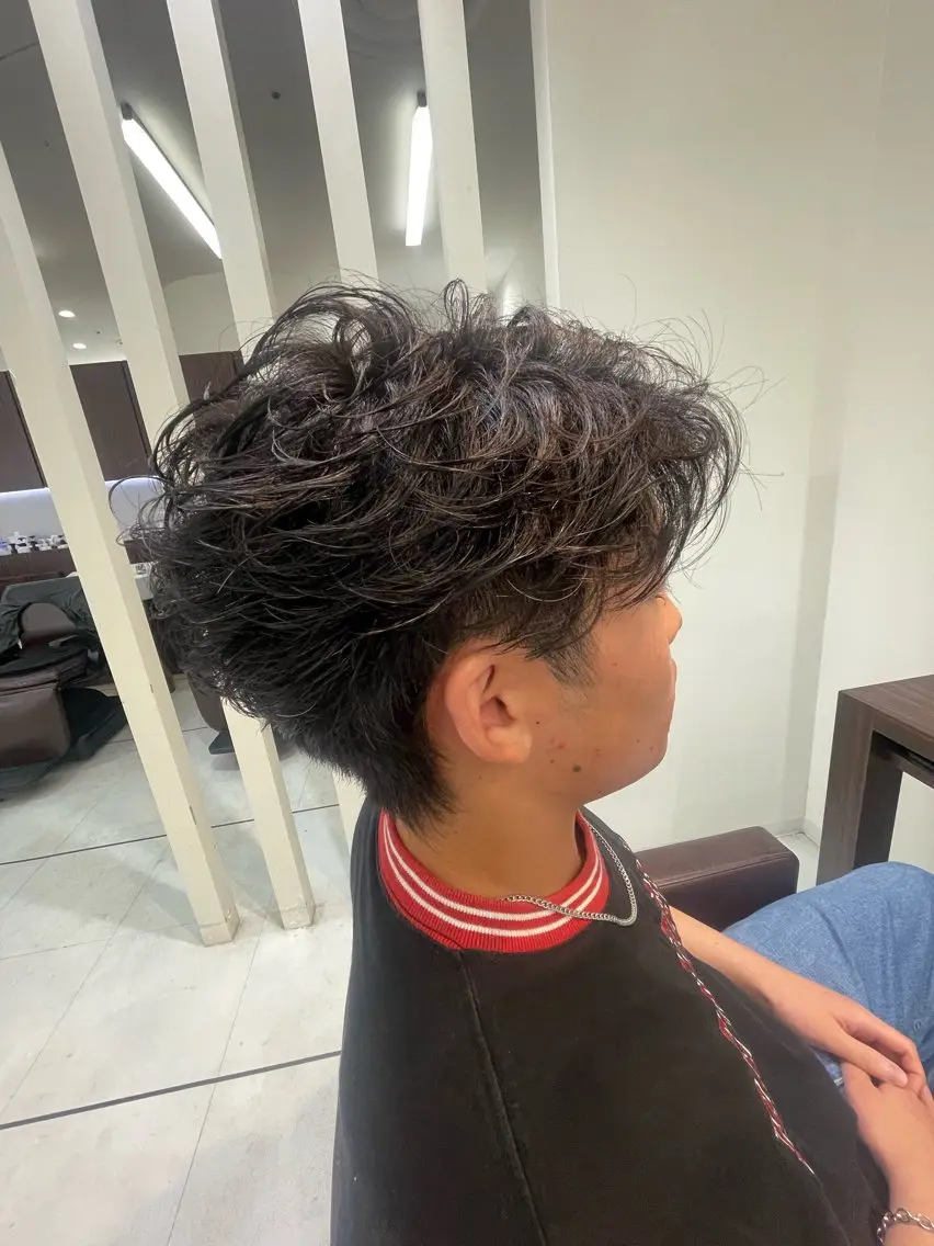 ショート メンズ メンズパーマ ショートヘア カット パーマ 【千葉駅南口歩1分】 MAKAのヘアスタイル