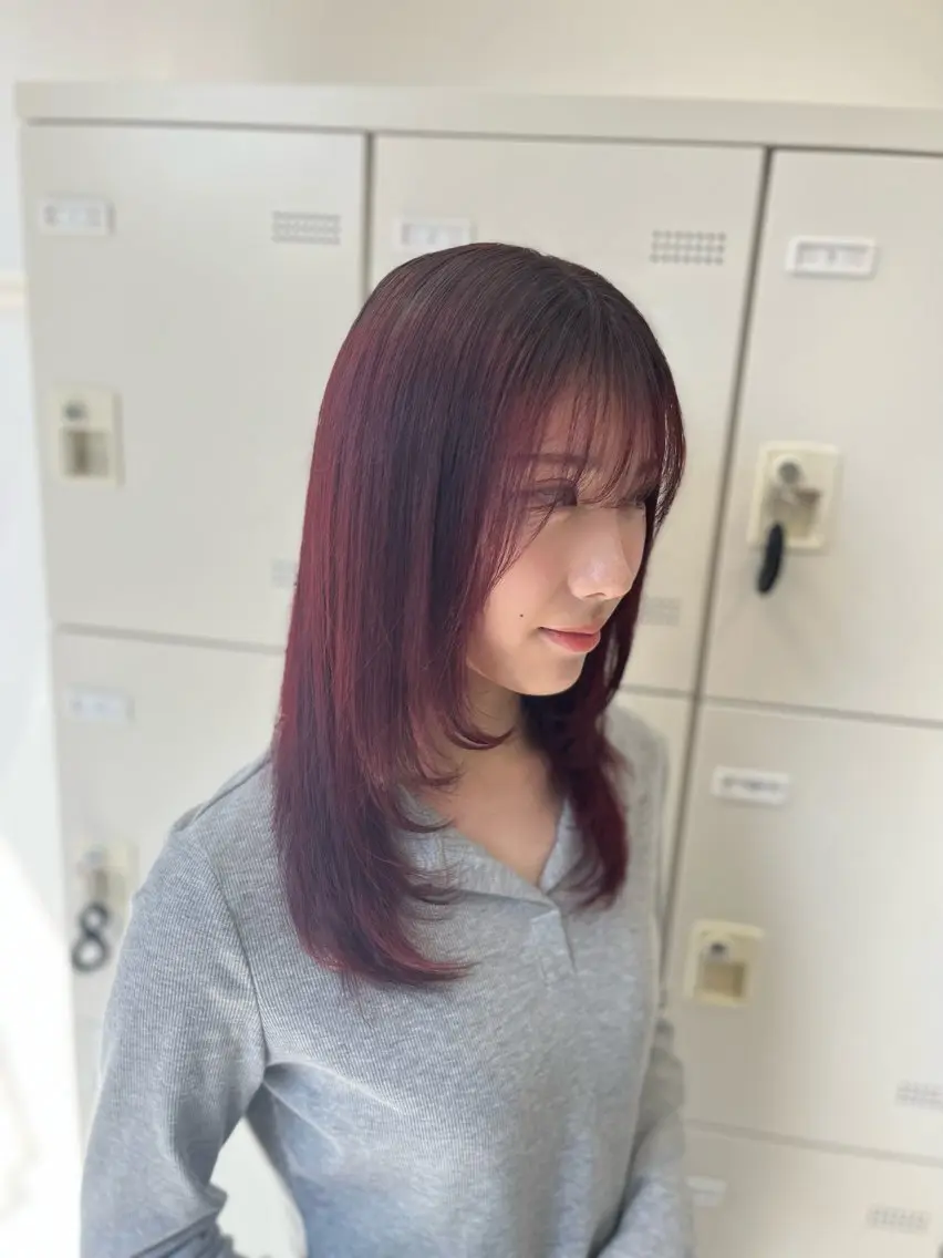 セミロング カラー ヘアアレンジ Zina熊本🫧 Kurehaのヘアスタイル