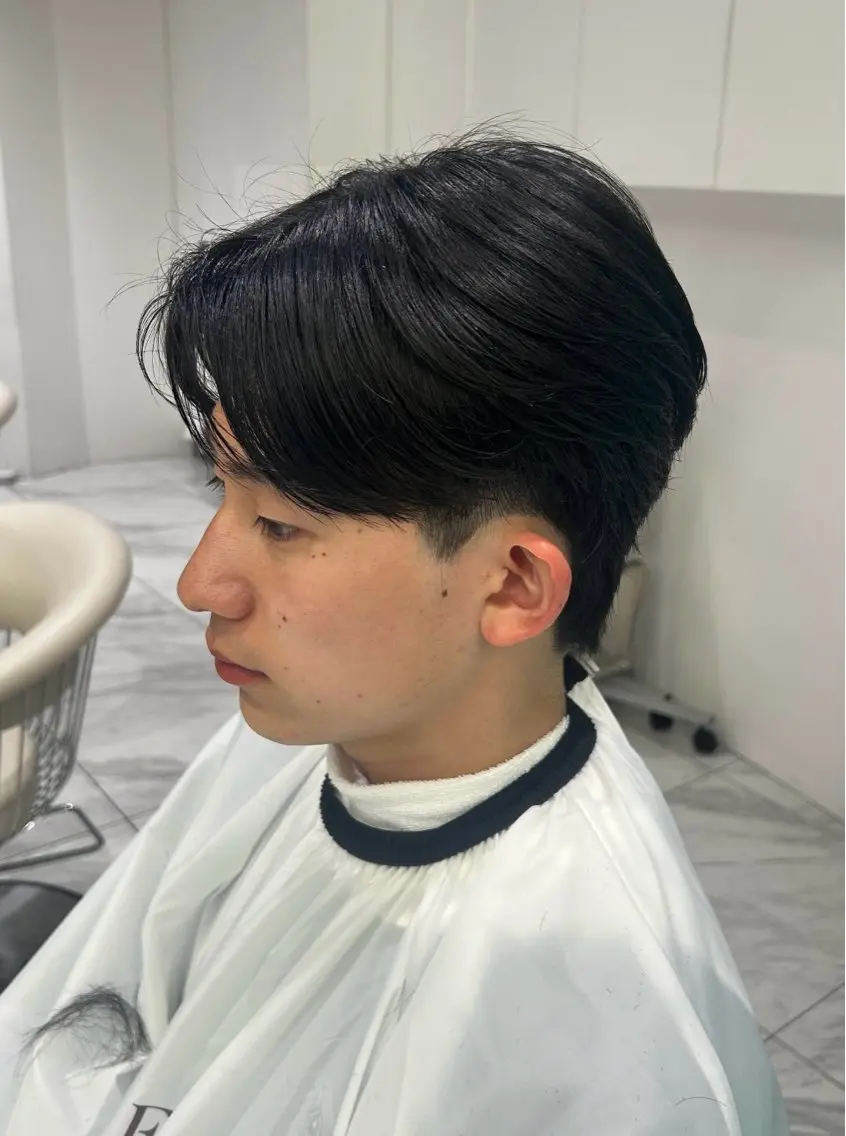 メンズカット👨🏽🦱センターパート🩵の写真