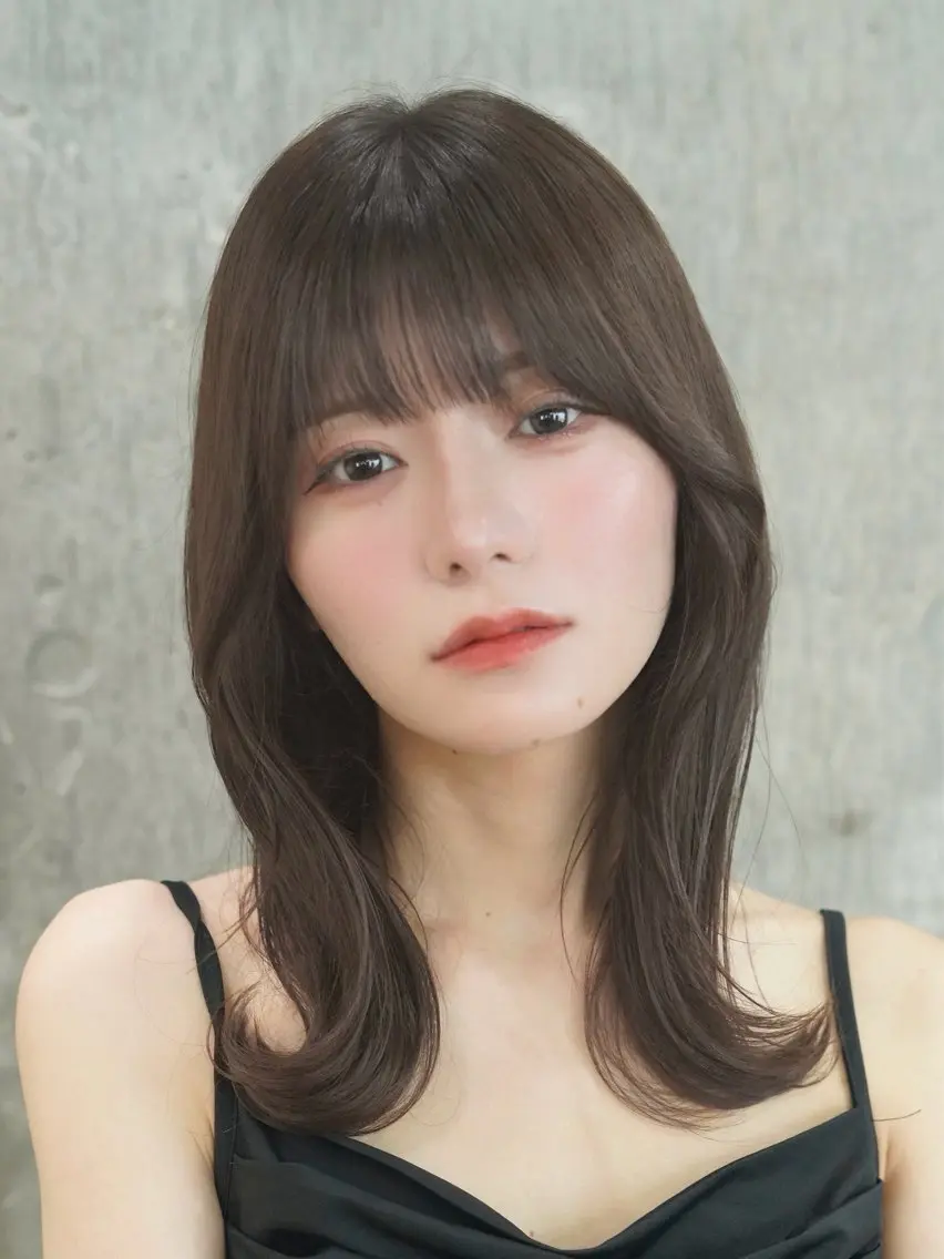 ミディアム 🔥コテ巻き風 ボブパーマ🔥のヘアスタイル