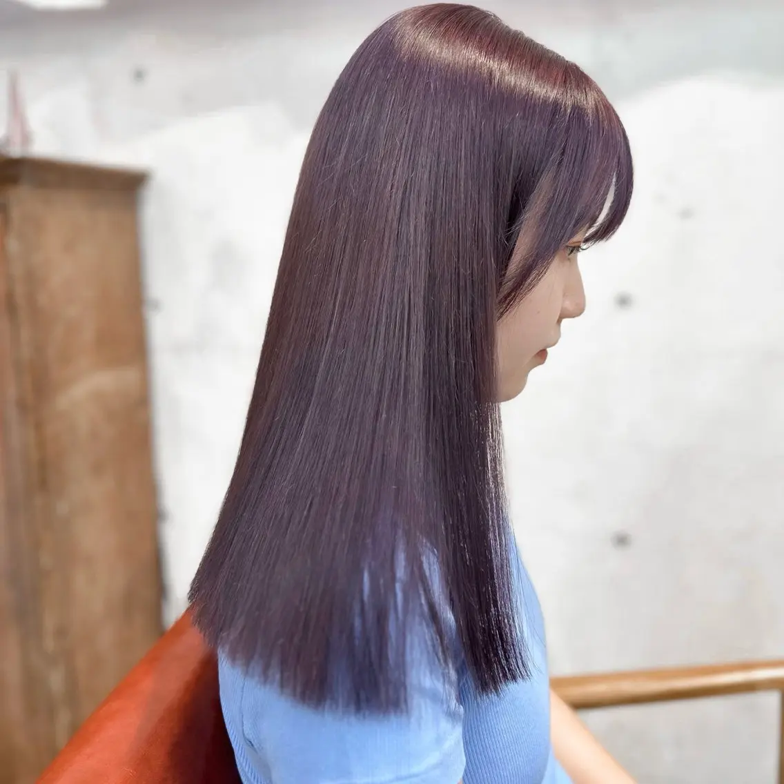 ミディアム カラー ピンクカラー バイオレットカラー カット ヘアカラー トリートメント 🌈艶髪縮毛矯正🌈 岡野美典のヘアスタイル