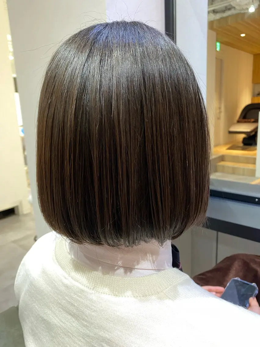 ミディアム ✨似合わせボブ✨ 縮毛矯正のヘアスタイル