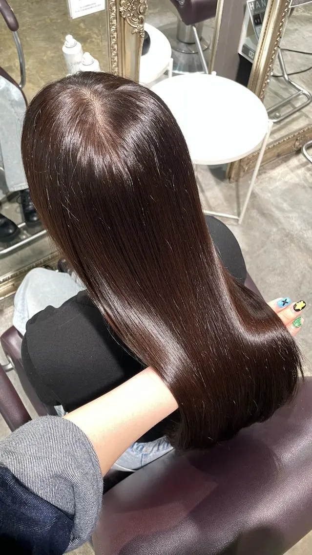 ロング ヘアカラー トリートメント 風音 🍎のヘアスタイル