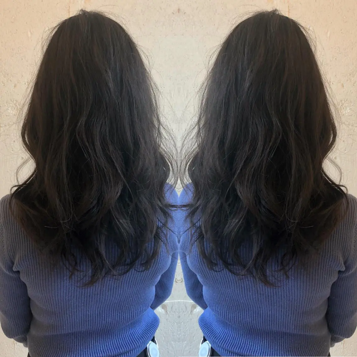 ロング カット ヘアカラー トリートメント あらき ちさとのヘアスタイル