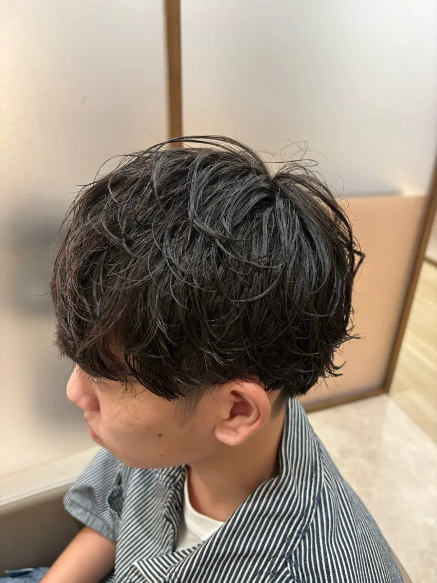 パーマ メンズ メンズパーマ ✨髪質改善カラー✨ 赤味除去カラー/理久のヘアスタイル