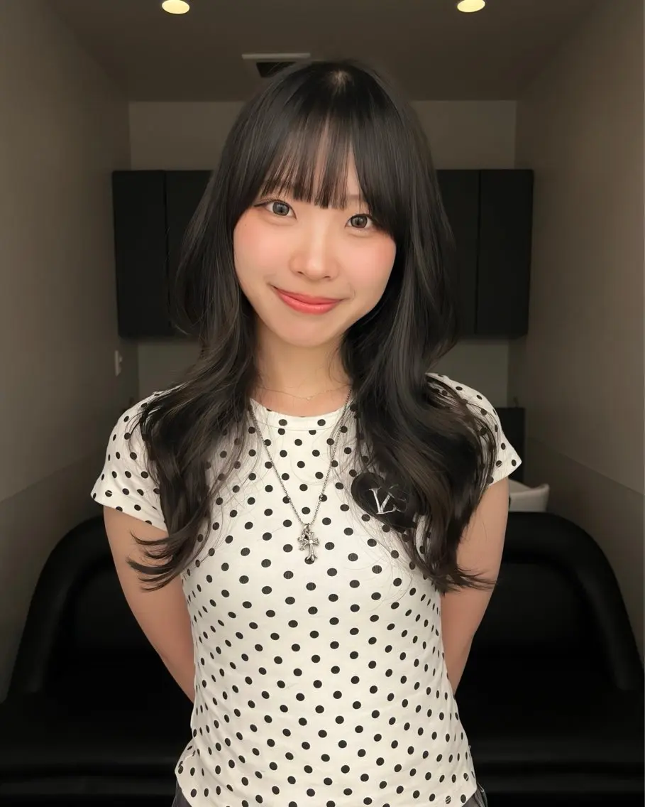 ロング ハイレイヤー レイヤーカット レイヤーカット 顔周りカットYUKIのヘアスタイル