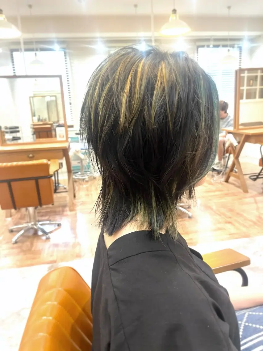 ショート カラー メンズ カット トリートメント 松下 倫子のヘアスタイル