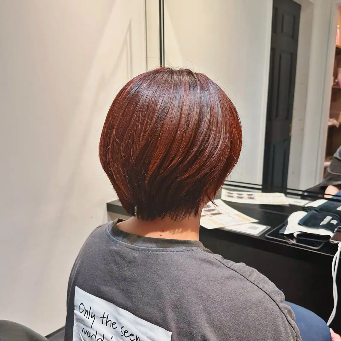 大人かわいい🐻ショートカット ✂︎ ショートボブ ✂︎ トリートメント付✨の写真