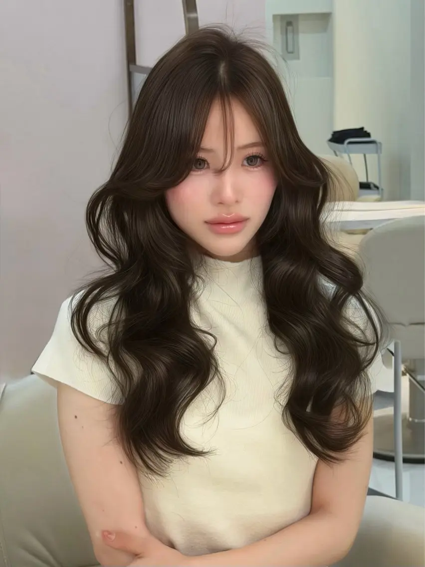 ロング カット ヘアカラー トリートメント 透明感カラー/京都 烏丸/Himariのヘアスタイル