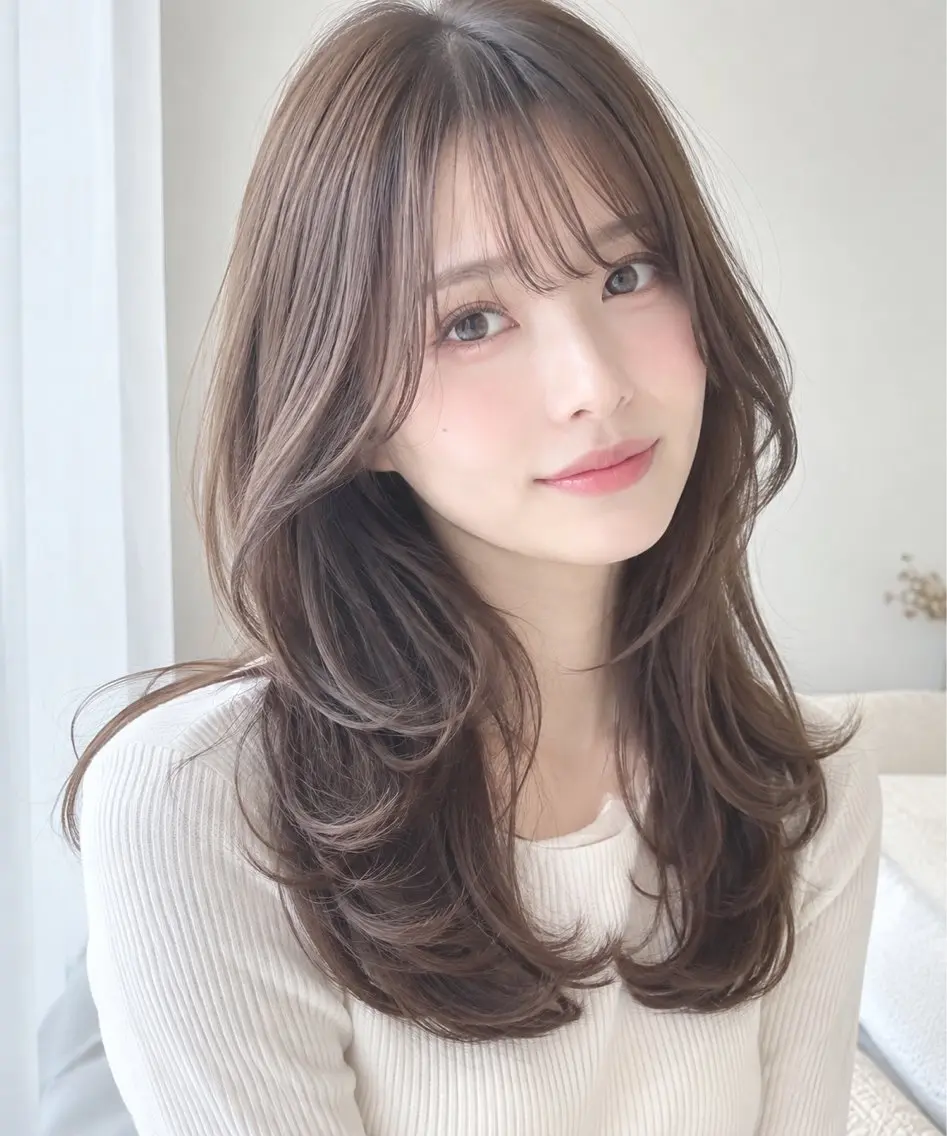 セミロング カット ヘアカラー ⚜️似合わせヘア⚜️ koudaiのヘアスタイル