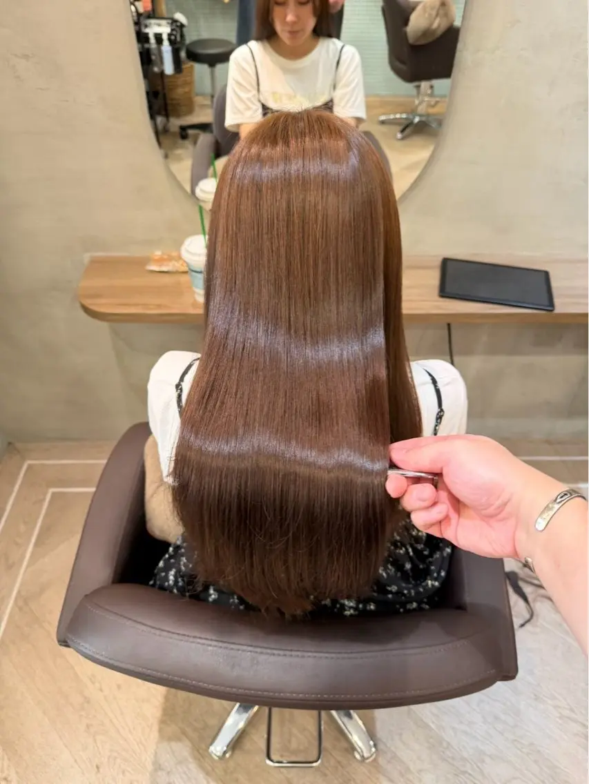 ロング カット ヘアカラー トリートメント 🫧Lien mizuki 🫧のヘアスタイル