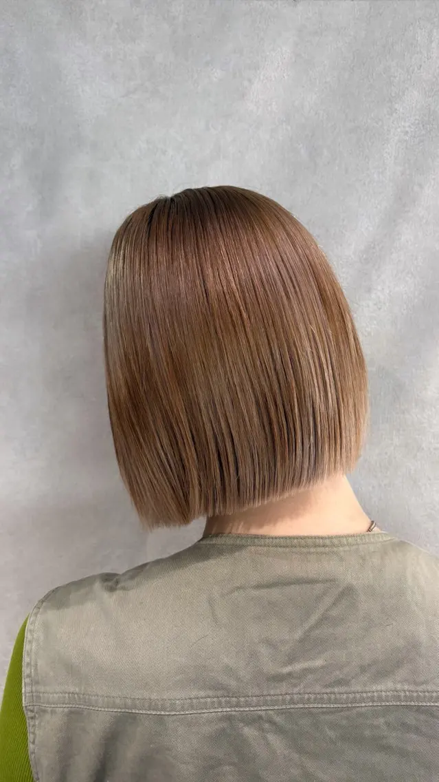 ショート ボブ カット HARUKI🏔️/ メンズ/透けブラウンのヘアスタイル