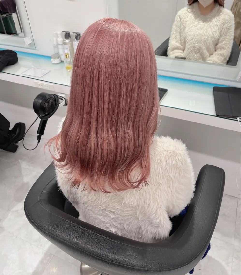 ロング カラー ヘアカラー トリートメント ヘアセット ウルフカットマスター みつきのヘアスタイル