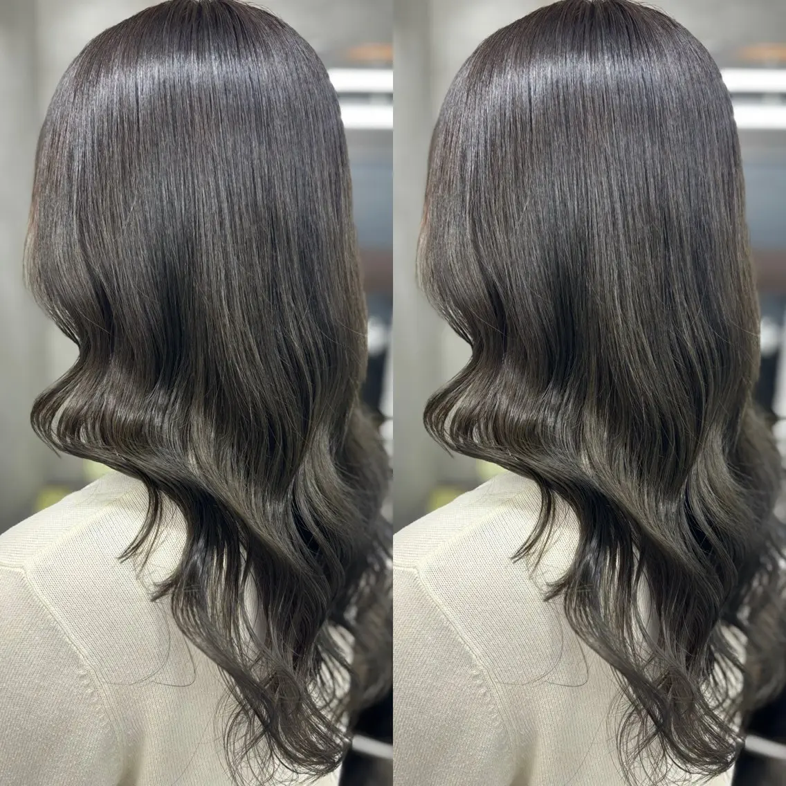 ロング お団子ヘア ショートボブ ミストバング ボブ 顔周りカット ヘアカラー 似合わせ💖トレンド ✨TAKAMI😊のヘアスタイル