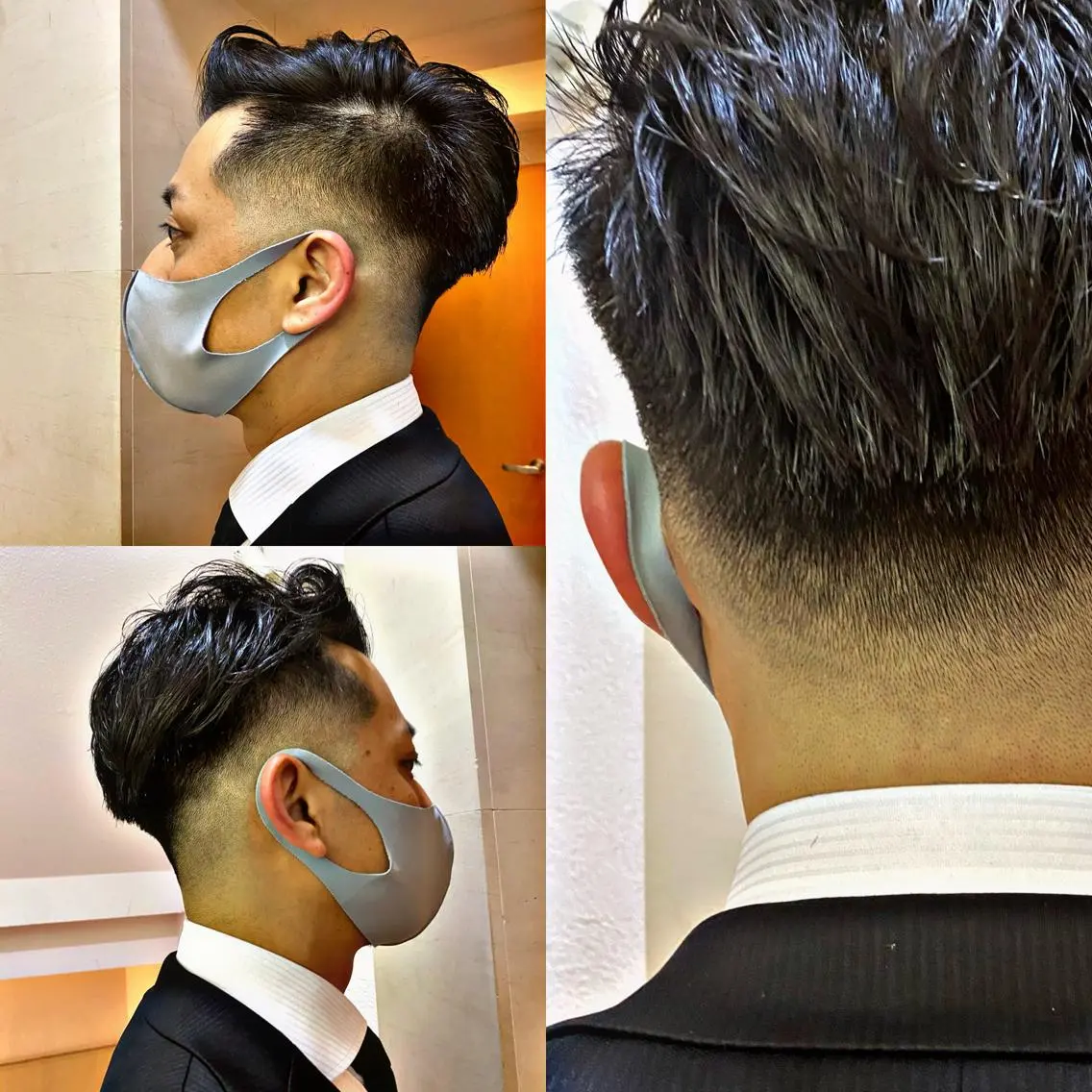 ショート メンズ フェードカット 菅野 綺華のヘアスタイル