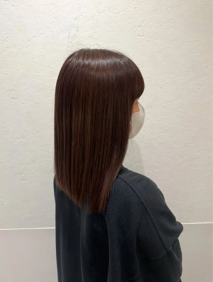 カラー ブラウンカラー ヘアカラー 加藤 菜月のヘアスタイル