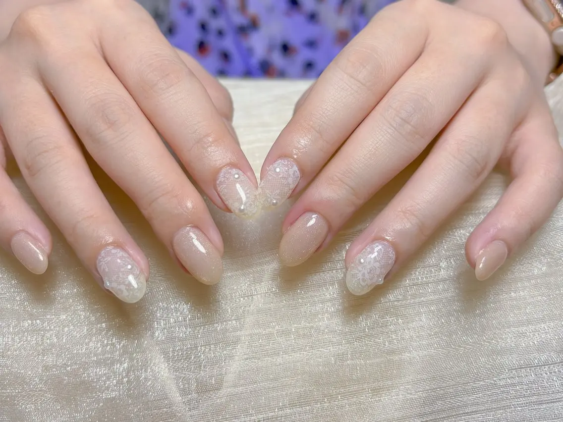 ネイル レース マグネットネイル ハンドネイル ハンドケア Nail Jolieのネイルデザイン